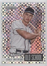 2021 Panini Prizm Old School Power Plaid 62/75 Eddie Mathews #OS-4 HOF 11fb