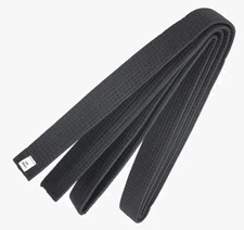 NEW Martial Arts 1.5" Wide Karate Taekwondo Judo Solid Color Black Belt 280 cm
