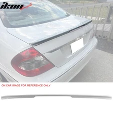 Fits 03-09 Benz E-Class W211 AMG Style Rear Trunk Spoiler Lip Painted #650 White