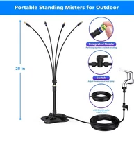 Misters for Outside Patio - Standing Mister for Cooling Outdoor, 26.2FT(8M) P...