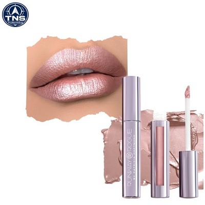 Pearl Glam Long Wear Liquid Lipstick Soft Box Nude Pink Metallic Shimmer