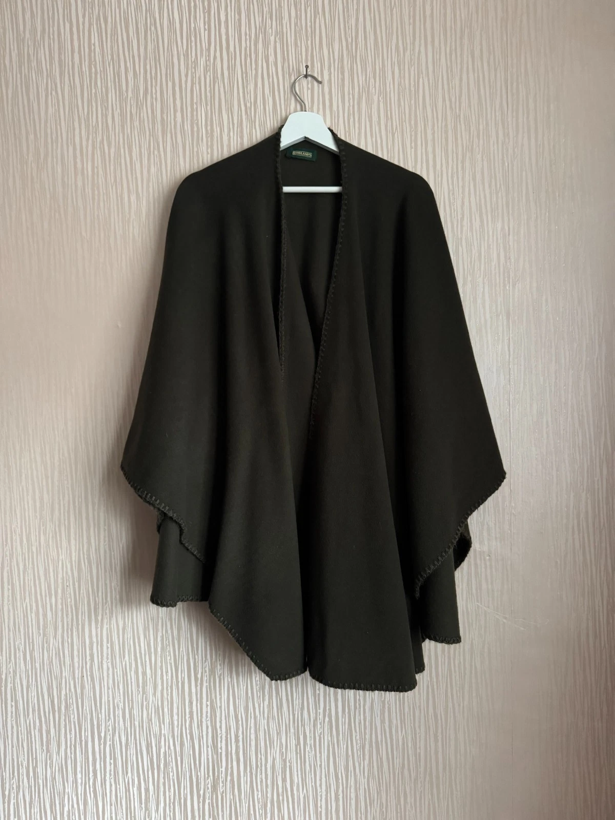 Rawlands vintage women wool cashmere blend poncho one size