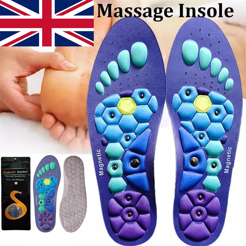 Magnetic Acupressure Shoe Insoles for Pain Feet Fatigue Relief
