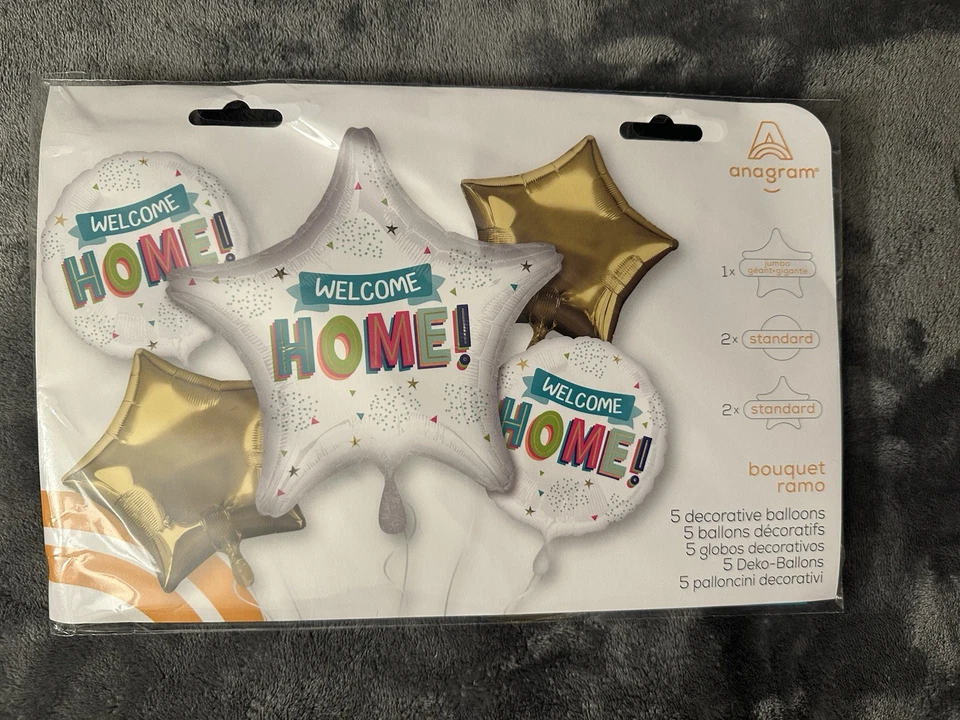 Globos Decoraciones Fiesta Bienvenida Hogar Lámina Estrella Militar Viaje Regreso a Casa Jumbo Foto 3 de 4