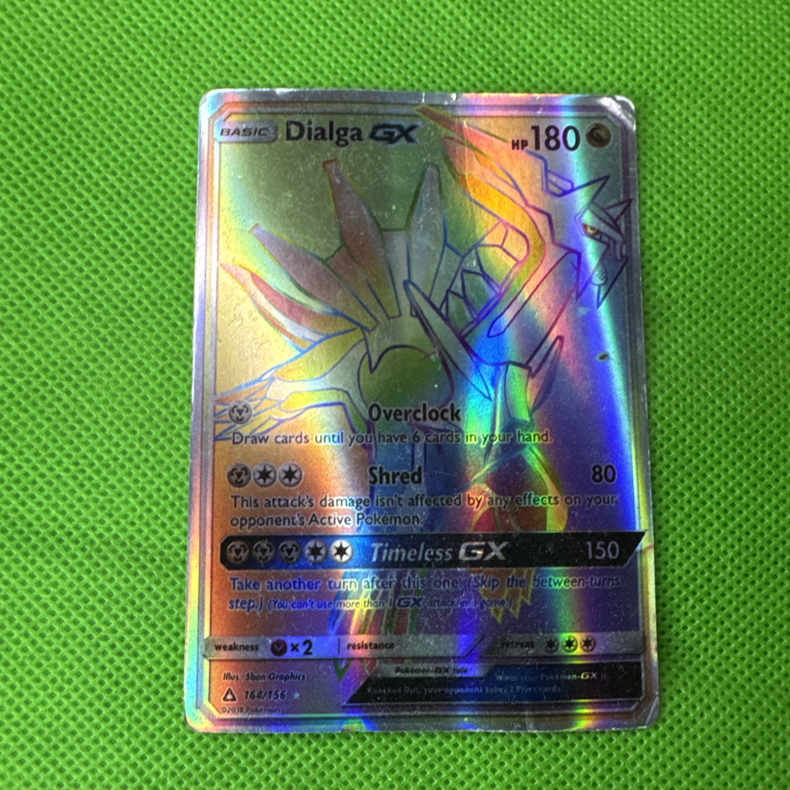 Dialga GX (Secret Rare) 164/156 Sm-Ultra Prism Holo