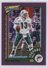 2022 Panini Classics Legends Timeless Tributes Purple 46/50 Dan Marino HOF 1n46
