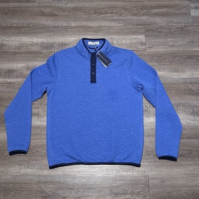 Holderness & Bourne Sullivan Diamond Quilted Snap Button Pullover Men's Medium M