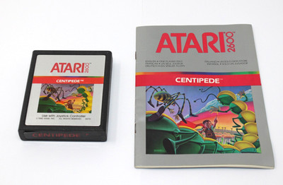 Atari 2600 Centipede Spiel und Handbuch (ohne Box) Silver Label