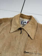 VTG Brad Whitney Jacket Mens L Rockabilly Western Corduroy Sherpa Fur Cowboy 70s