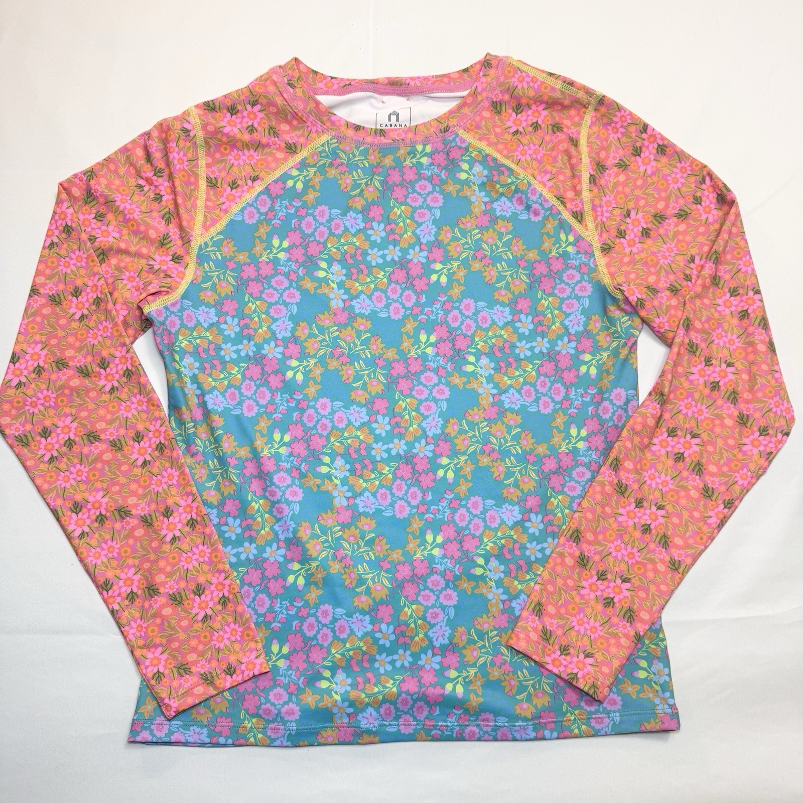 Cabana Life x Natural Life Rashguard Floral Long-Sleeve Top Swim Beach UPF