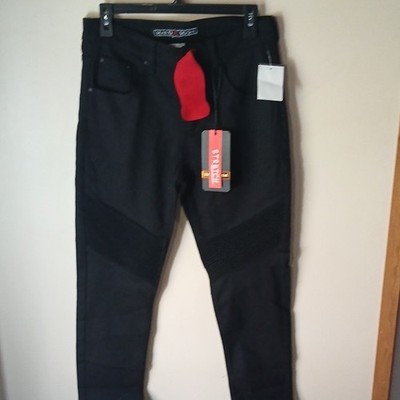Hard Soda Premium Black Stretch Slim Tapered Denim Jeans Men