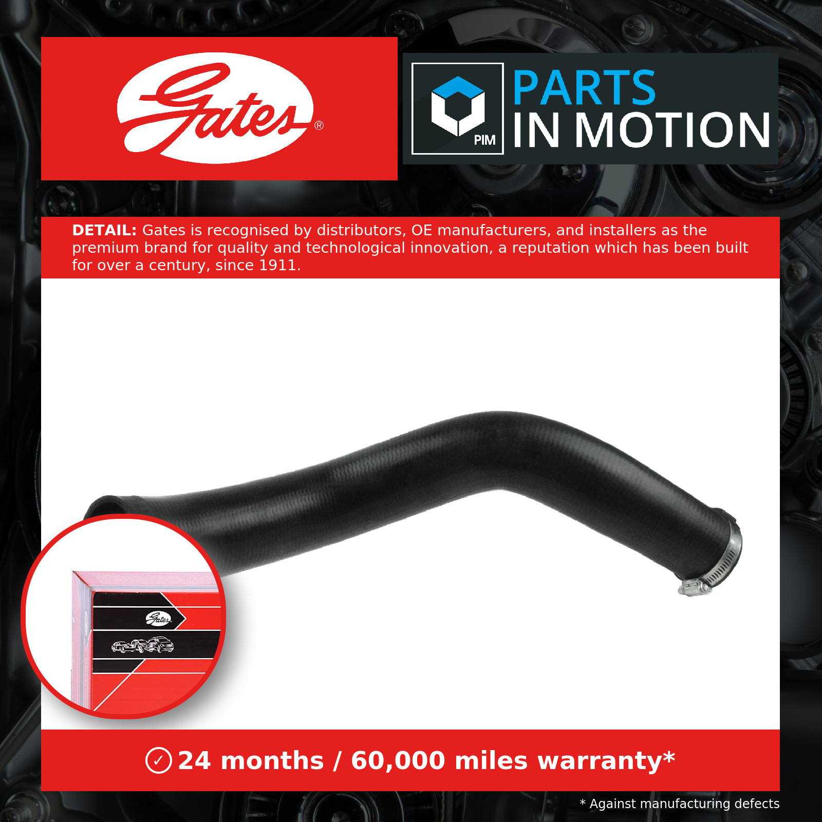 Gates Turbocharger Hose - 09-0768 - Fits VW - Equivalent to OE Quality - Image 11