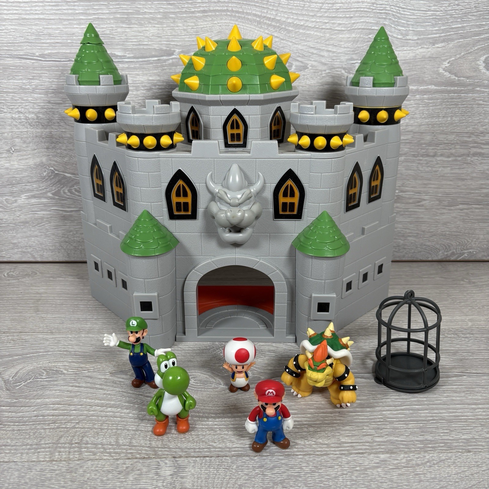 Nintendo Bowser Castle Playset Super Mario Figures Bundle Sounds & Accessories