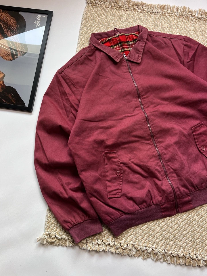 Baracuta G9 Estilo Vintage Algodón Cremallera Chaqueta Bomber Hombre’s L Abrigo Inglaterra Reino Unido Foto 3 de 4