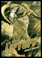 2021 Topps Fire Gold We have Liftoff Bryce Harper Philadelphia Phillies #WHL14