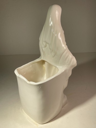 VTG Relpo Japan Madonna Virgin Mary Porcelain Ceramic Planter Art Deco White 8" - Picture 5 of 23