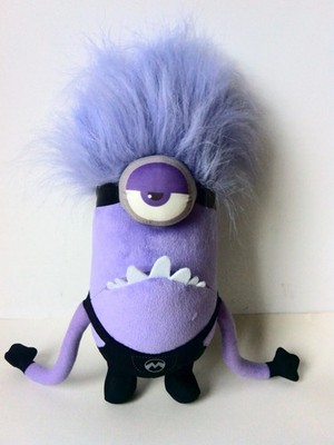 30cm Despicable Me Purple Evil Minion Plush Toy Soft Stuffed Doll Kids Gift 