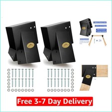 Easy 1-2-3 A-Frame 2 Brackets Swing Set Brackets with All Mounting Hardware,