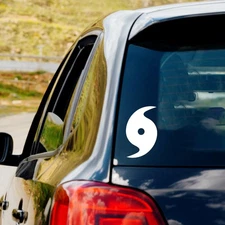 Hurricane Cyclone Symbol Vinyl Decal Sticker Car Truck Window Severe Weather