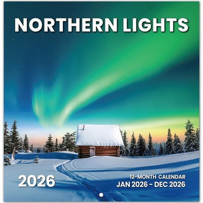#ad #ad Northern Lights Wall Calendar 2026 Nov 2025 Dec 2026 11.6x24 Inch Opened $26.63