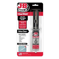 J-B Weld ClearWeld 5 Minute Epoxy, Clear, 14ml w/Static Mixer, 50114H 