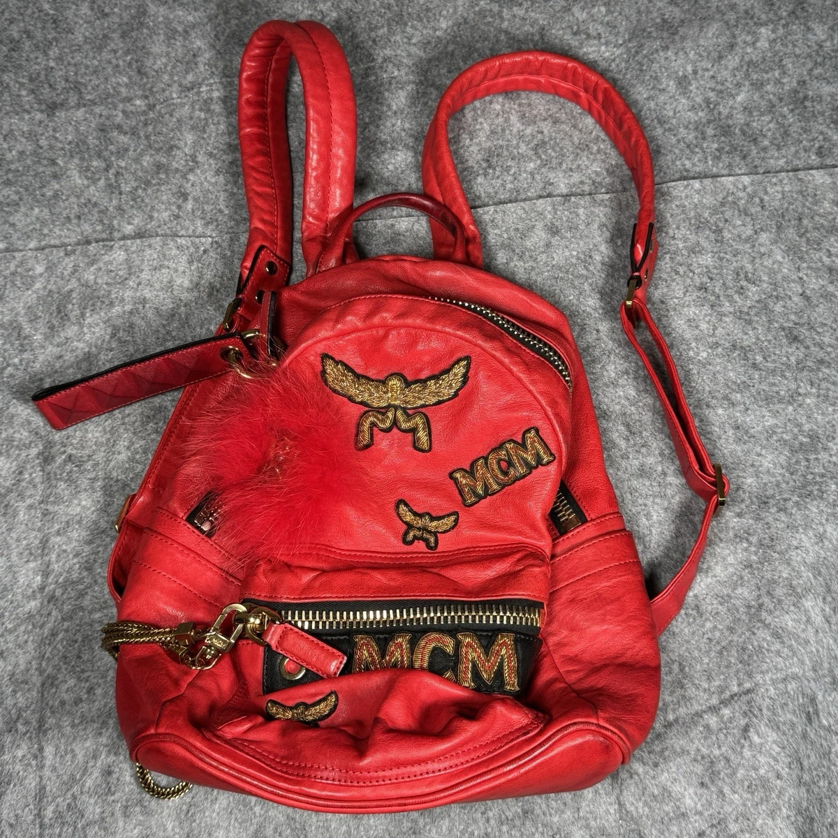 MCM Backpack Red Bags & Handbags for Women for sale | eBay