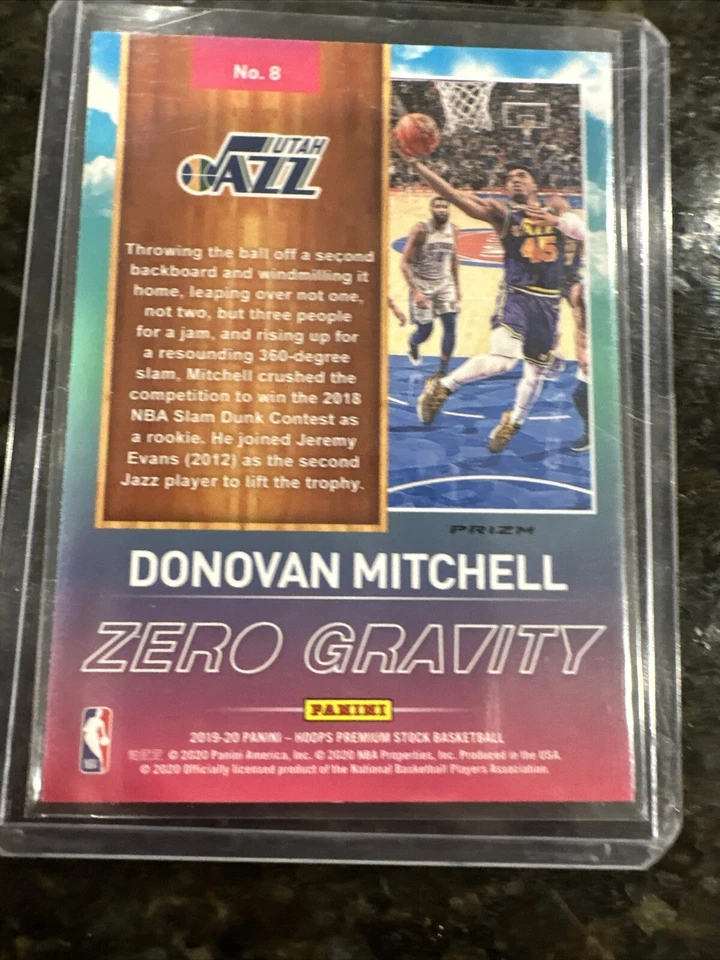2019-20 Panini NBA Hoops - Zero Gravity #8 Donovan Mitchell - Image 2 of 2