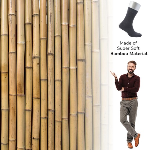 Cosyfeel® Men Dress Socks Bamboo Material (4-Pack) Soft 4 Seasons Seamless Toe - Picture 32 of 63
