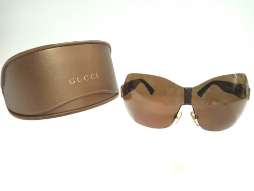 Authentische FENDI Sonnenbrille FS448 braune Gläser ohne Gestell + GUCCI Bronze Etui Vintage - Bild 12 von 12