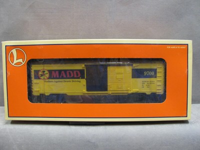 Lionel 6-26239 O Scale MADD Mothers Against Drunk Driving Box Car  NIB