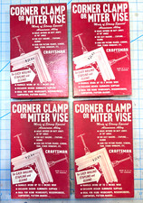 Set of 4 Vintage CRAFTSMAN corner mitre vise clamps (9-6666) in original boxes