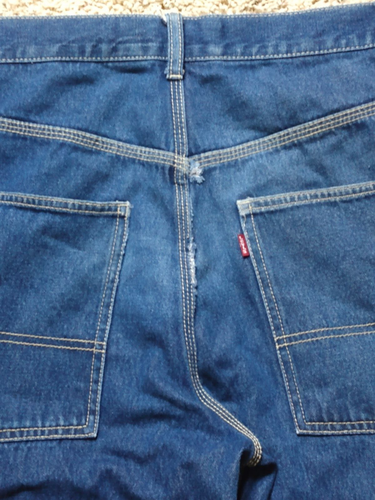 Mens vtg 90s LEVIS San Francisco baggy fit carpenter blue jeans 33 x 33 - Picture 13 of 17