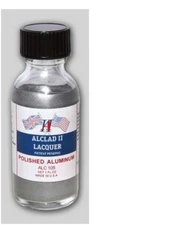 1oz. Bottle Polished Aluminum Lacquer for Plastic Alclad II 105