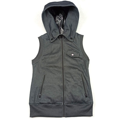 Burton Dryride Damen Weste GRÖSSE S Grau Gefüttert Reißverschluss Bodywarmer