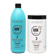 Kit Progressive hair straightening vegan Liso Master hair mask + nutritive mask