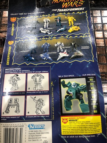 TRANSFORMERS MACHINE WARS MIRAGE AUTOBOT New Kenner - Picture 4 of 5