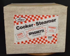 Vintage NOS Leyse Aluminum 8 Qt Spaghetti Cooker # 2568