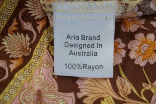 Aria Button Through Maxi Dress with Shoestring Straps Size S Autumn Tones AV37 - Picture 5 of 5
