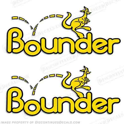 Fits Bounder RV Decals (Set of 2) - 10" x 21" - Bild 1 von 1