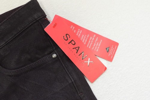 Spanx Faux Leather Pants Slim X Skinny Flat Pull On Womens Size 30 x 31 NWT - Picture 4 of 9