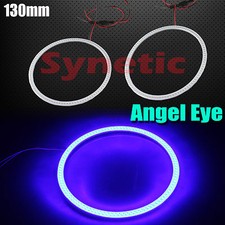 A Pair Angel Eyes Cob Halo Ring Blue 60mm-130mm Led Light Headlight Fog Housing A Pair Angel Eyes Cob Halo Ring Blue 60mm-130mm Led Light Headlight Fog Housing