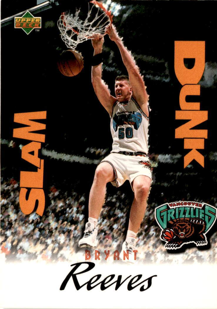 1997 Upper Deck Nestle Slam Dunk #SD18 Bryant Reeves Vancouver Grizzlies