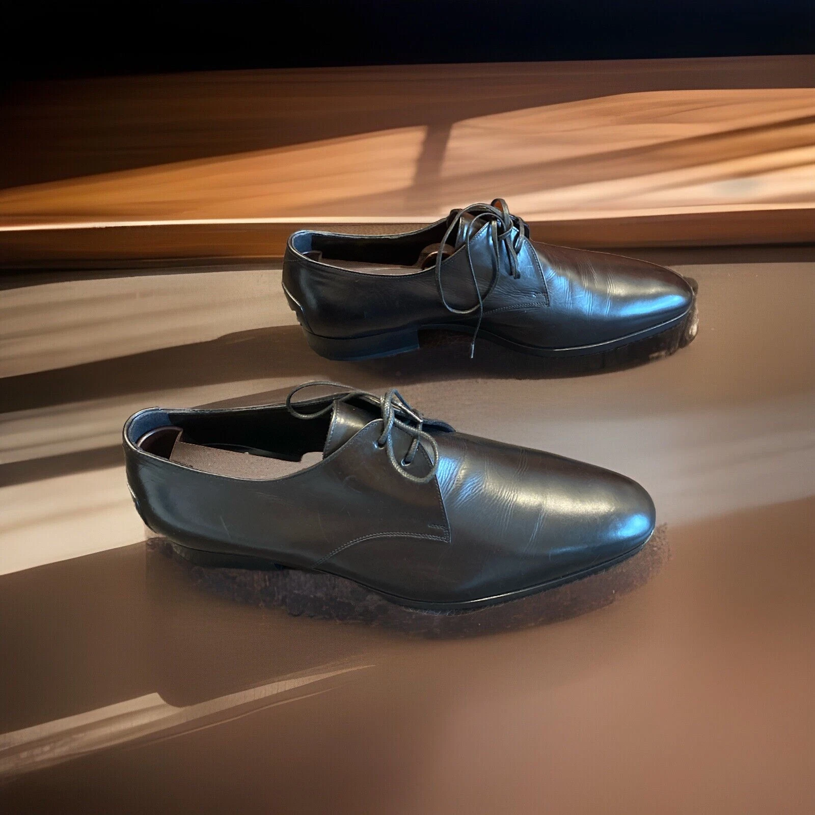 SAINT LAURENT (YSL) Saint Laurent scarpe uomo pelle nera TG41 Italia