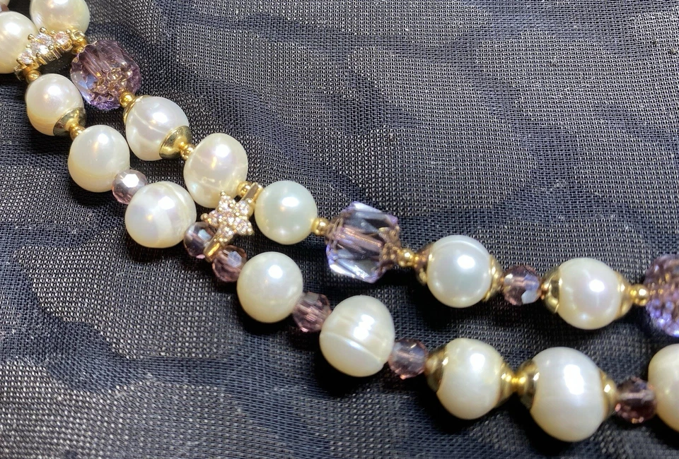 Perlenkette, Collier - Bild 3 von 4