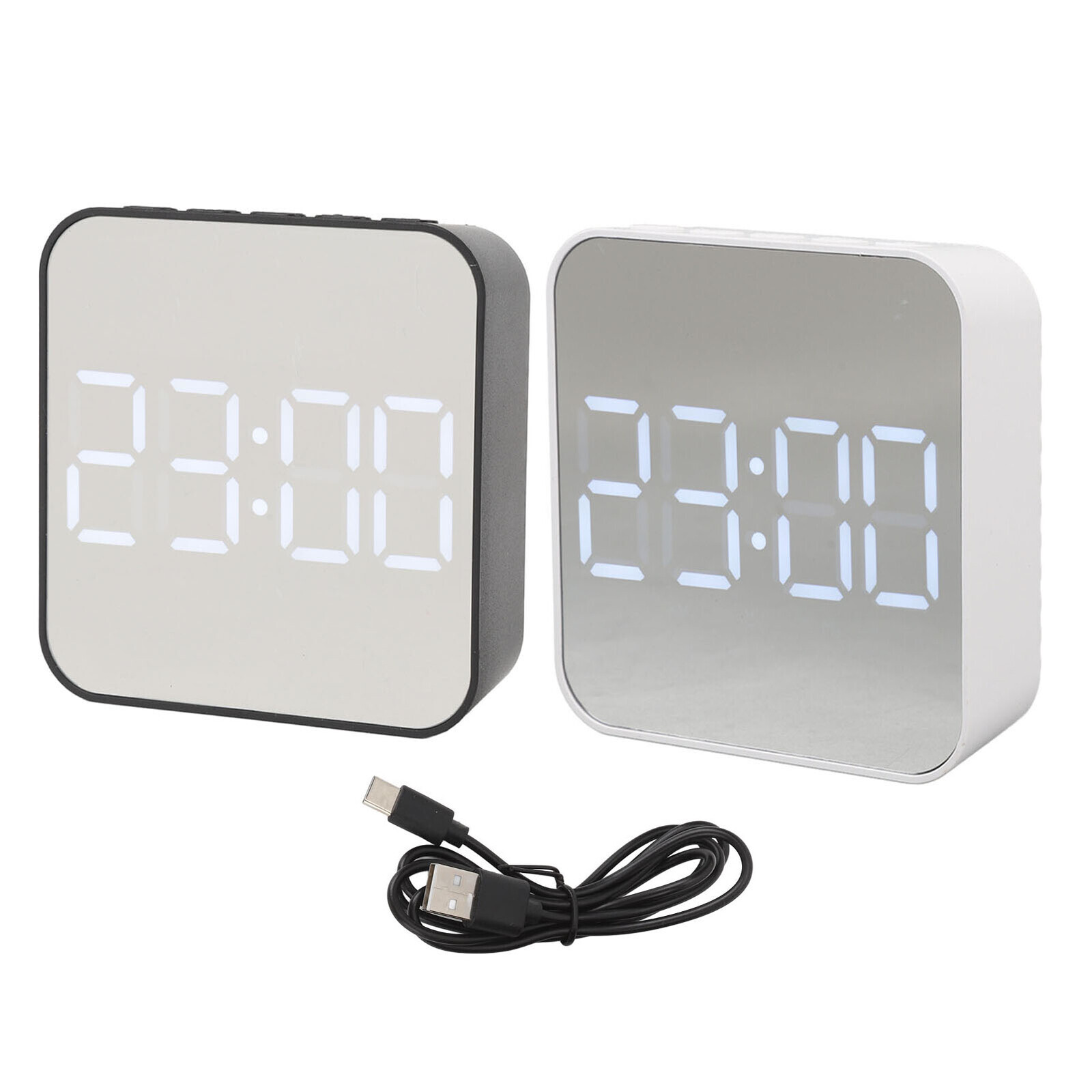 Multifunctional LED Digital Alarm Clock with Dual Alarms and Compact Design  