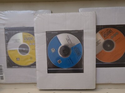 VISIONS 3 CD-Rom Lot ~ Introduction, Teacher's Resource & Student ~ New & Sealed