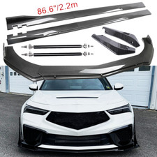 For Acura Integra Carbon Fiber Front Bumper Lip Spoiler Side Skirt For Acura Integra Carbon Fiber Front Bumper Lip Spoiler Side Skirt