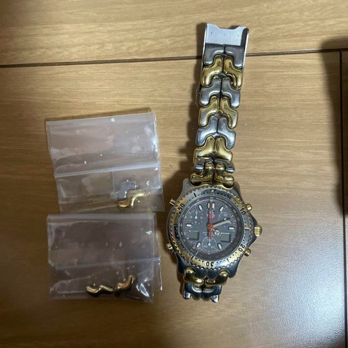 Tag Heuer Uhr Automatik graues Zifferblatt rund Vintage CG1122 gebraucht aus Japan