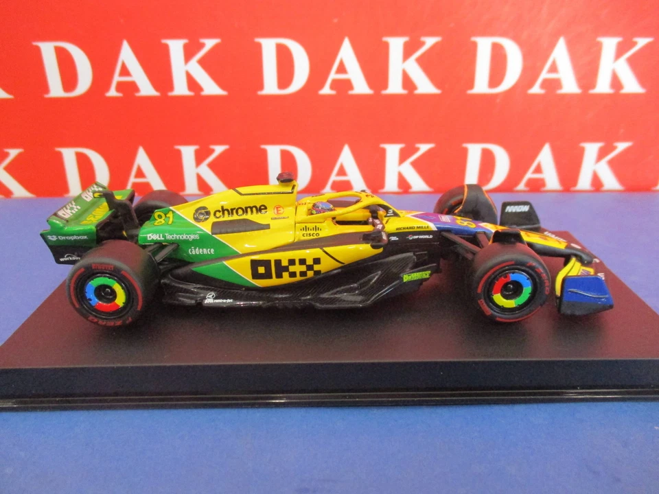 Die cast 1/43 Modellino Auto F1 Mclaren MCL38 Monaco GP 2024 O. Piastri - Immagine 4 di 4
