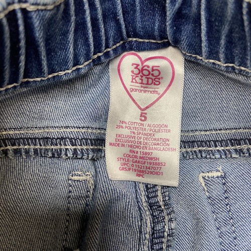 2) 365 Kids Unicorn Stars & Wonder Nation Blue Girls Skinny Pockets Pull On Sz 5 - Picture 8 of 9
